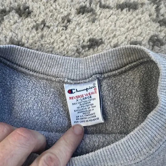 Vtg Champion Reverse Weave Eastern Illinois University Sweatshirt Crewneck Sz XL - Picture 3 of 9